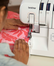 Sewing patterned fabric on a Brother machine